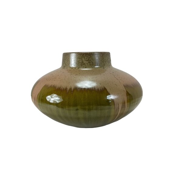 Drip Glazed Pottery Art Vase Home Decor Vintage - Picture 1 of 6